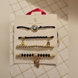 NWT Simply Southern Evil Eye Anklet set
